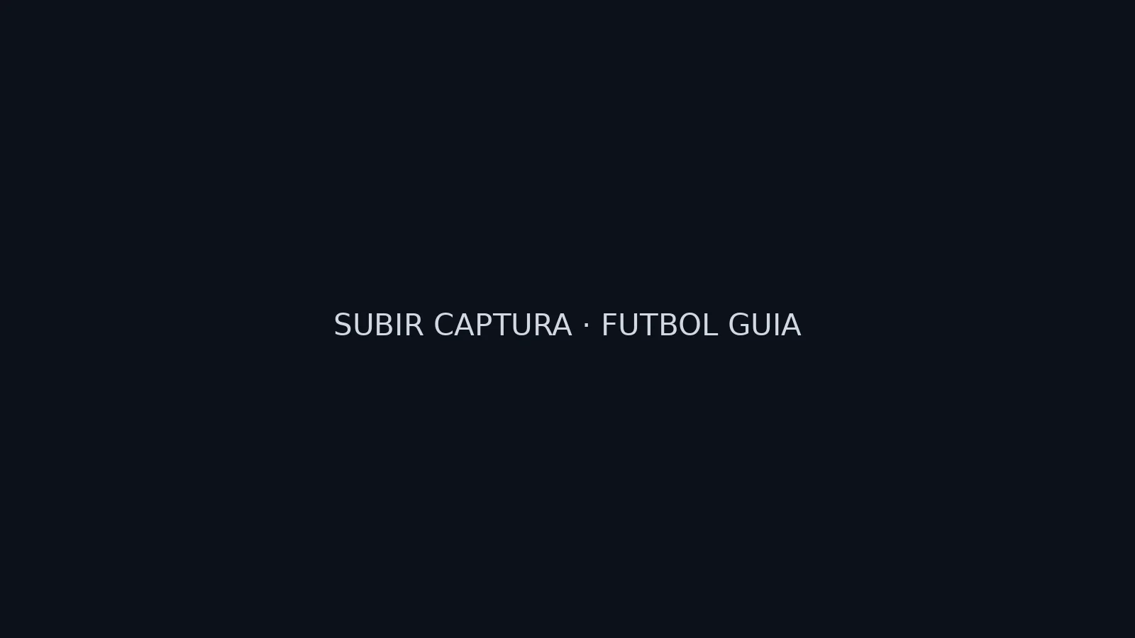 Captura de la guía de fútbol MiPTV